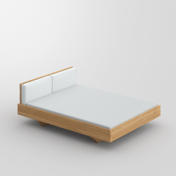 Wood Bed MEA cam2 custom made in solid wood by vitamin design