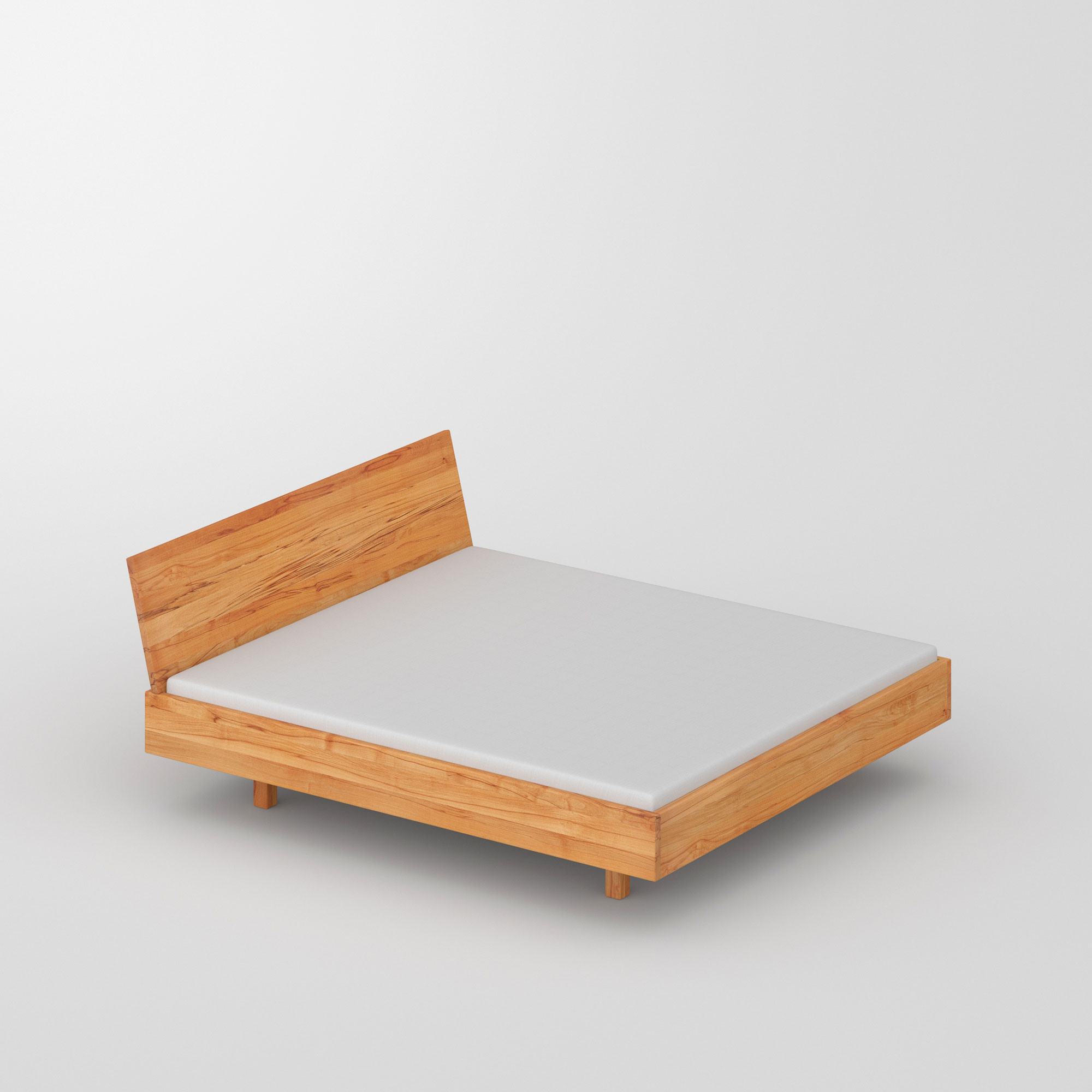 Solid Wooden Bed QUADRA SOFT cam1 custom made in solid wood by vitamin design