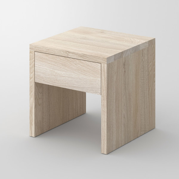 Tailor-Made Night Table MENA cam1 custom made in solid wood by vitamin design