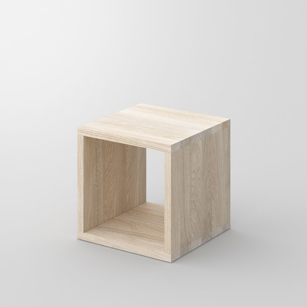 Solid Wood Night Table MENA B cam1 custom made in solid wood by vitamin design