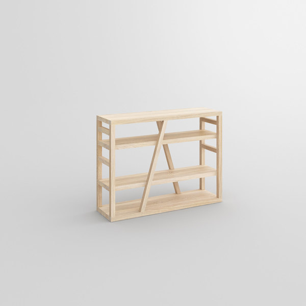 Wooden Shelf FACHWERK cam1 custom made in solid wood by vitamin design
