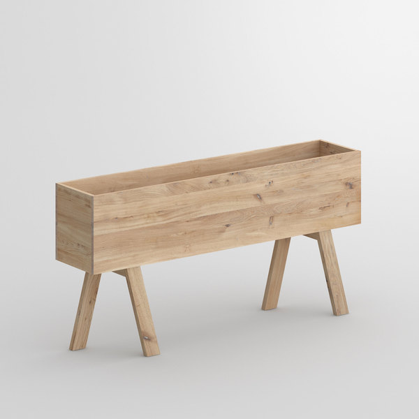 Flower Shelf GO K cam1 custom made in solid wood by vitamin design