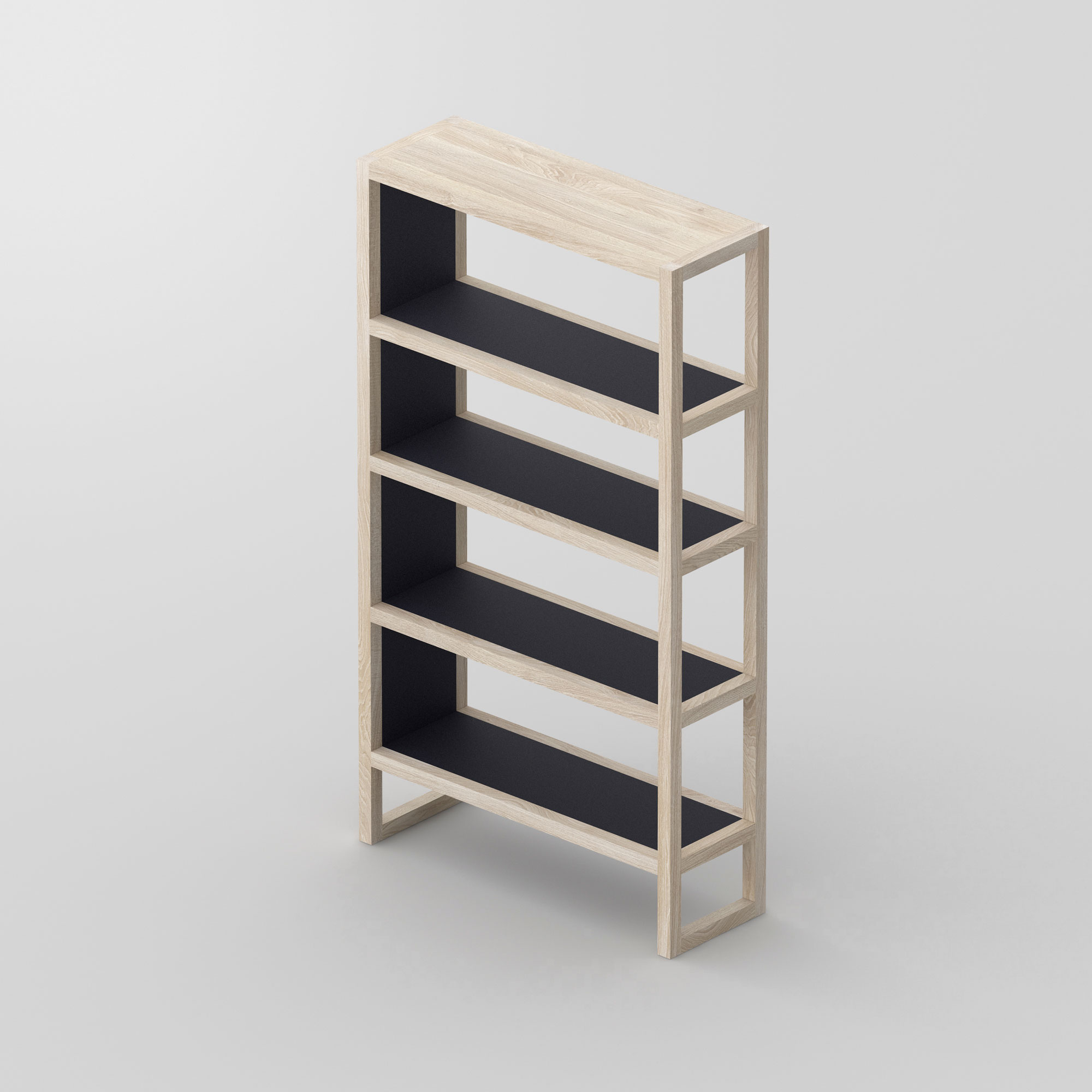 Linoleum Wood Shelf SENA cam3 custom made in solid wood by vitamin design