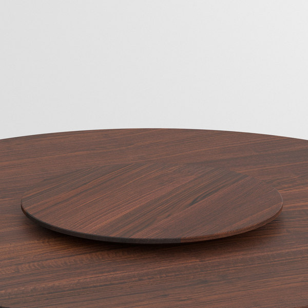 Designer Rotating Tray Accessory LAZY-SUZY cam0 custom made in solid wood by vitamin design