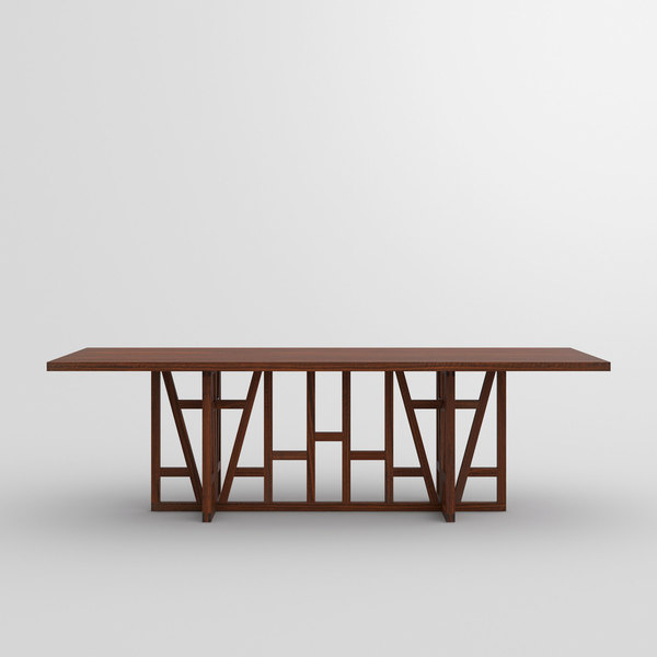 Designer Solid Wood Table FACHWERK cam2 custom made in solid wood by vitamin design