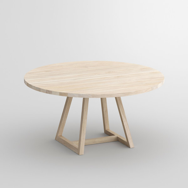 Round Table MARGO ROUND cam1 custom made in solid wood by vitamin design