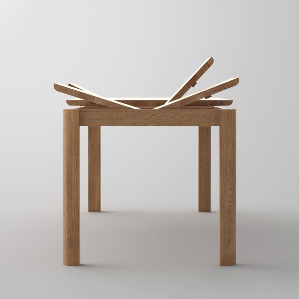 Extendable Dining Table VIVUS BUTTERFLY cam1a custom made in solid wood by vitamin design