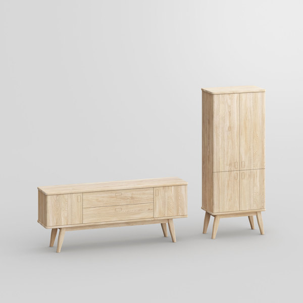 Solid Wood Cupboard Sideboard AETAS SPACE vitamin-design custom made in solid wood by vitamin design