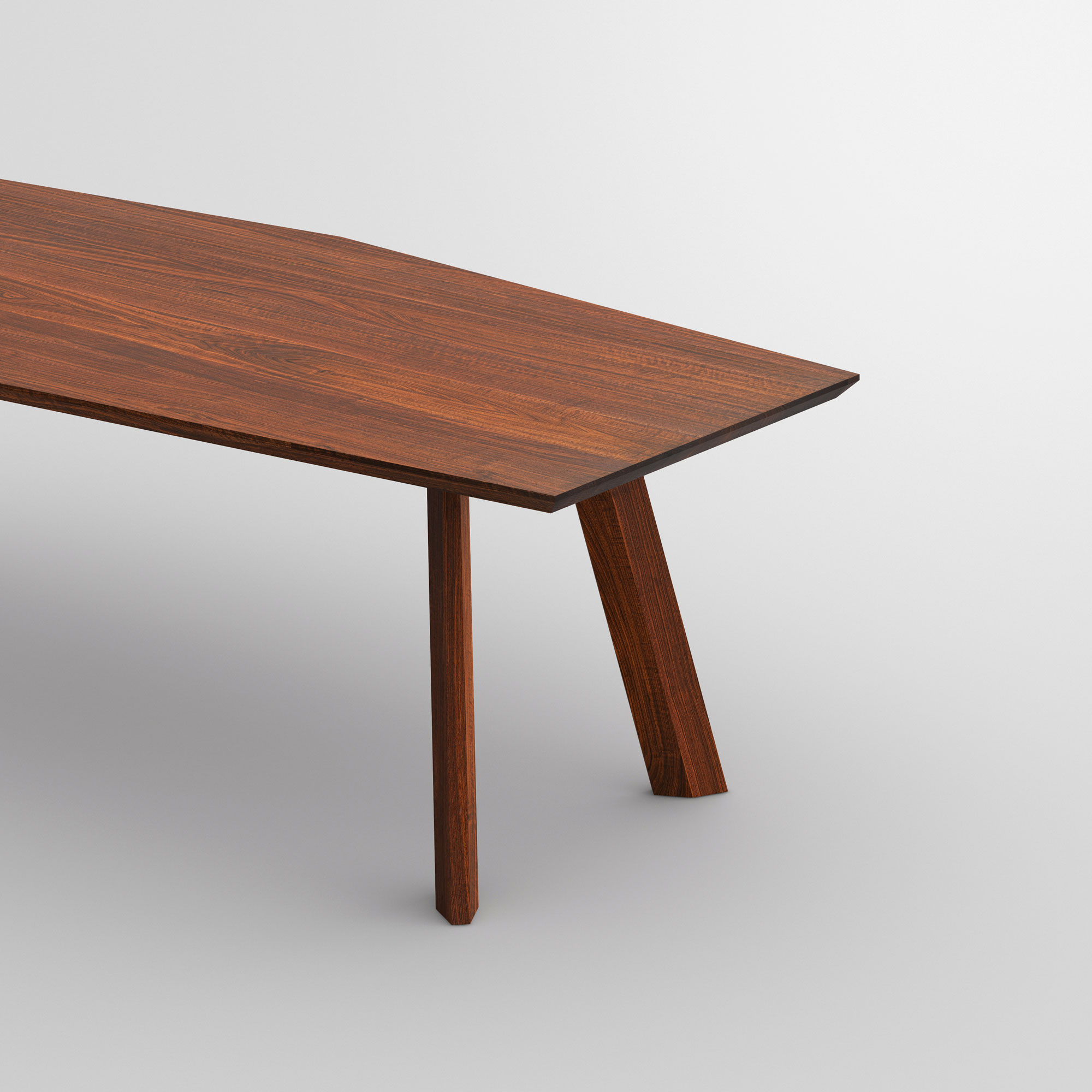 Designer Dining Table RHOMBI cam2 custom made in solid wood by vitamin design