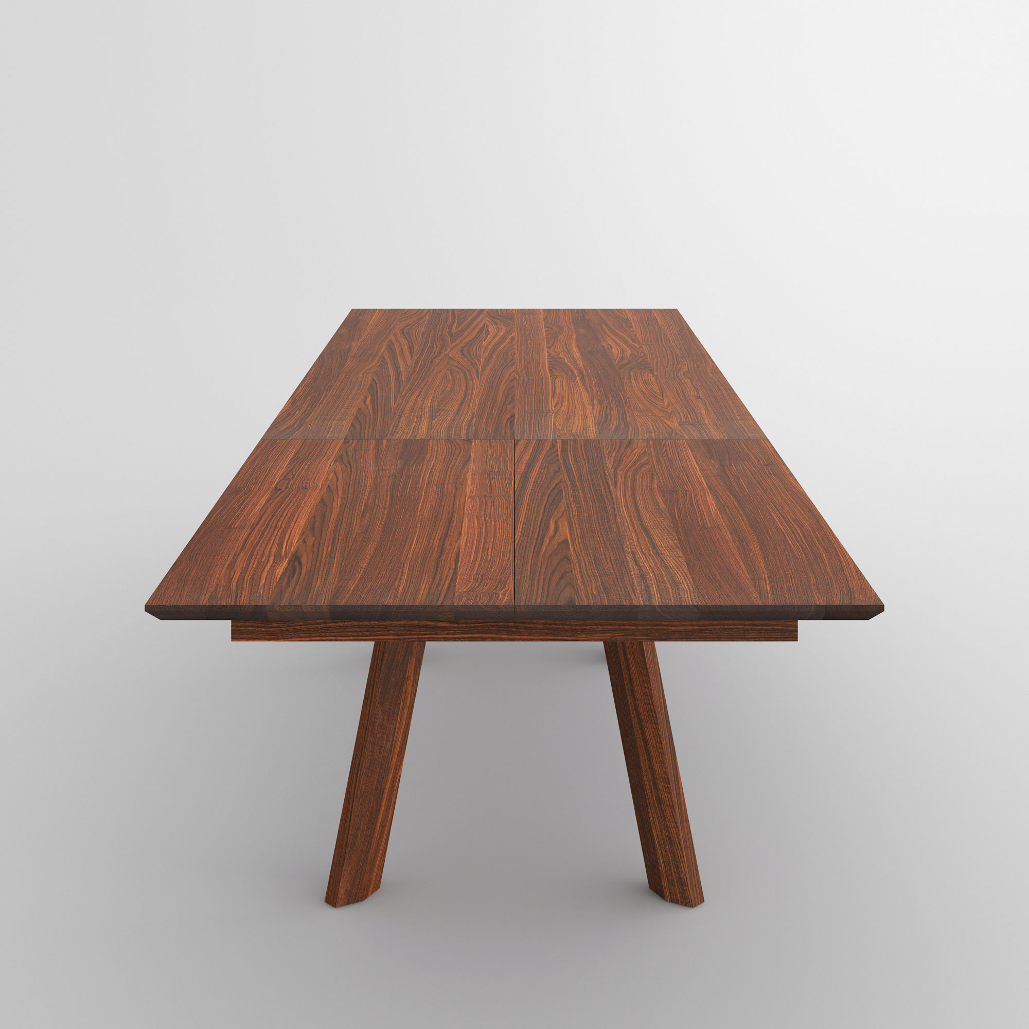 Extendable Designer Table RHOMBI BUTTERFLY cam1 custom made in solid wood by vitamin design
