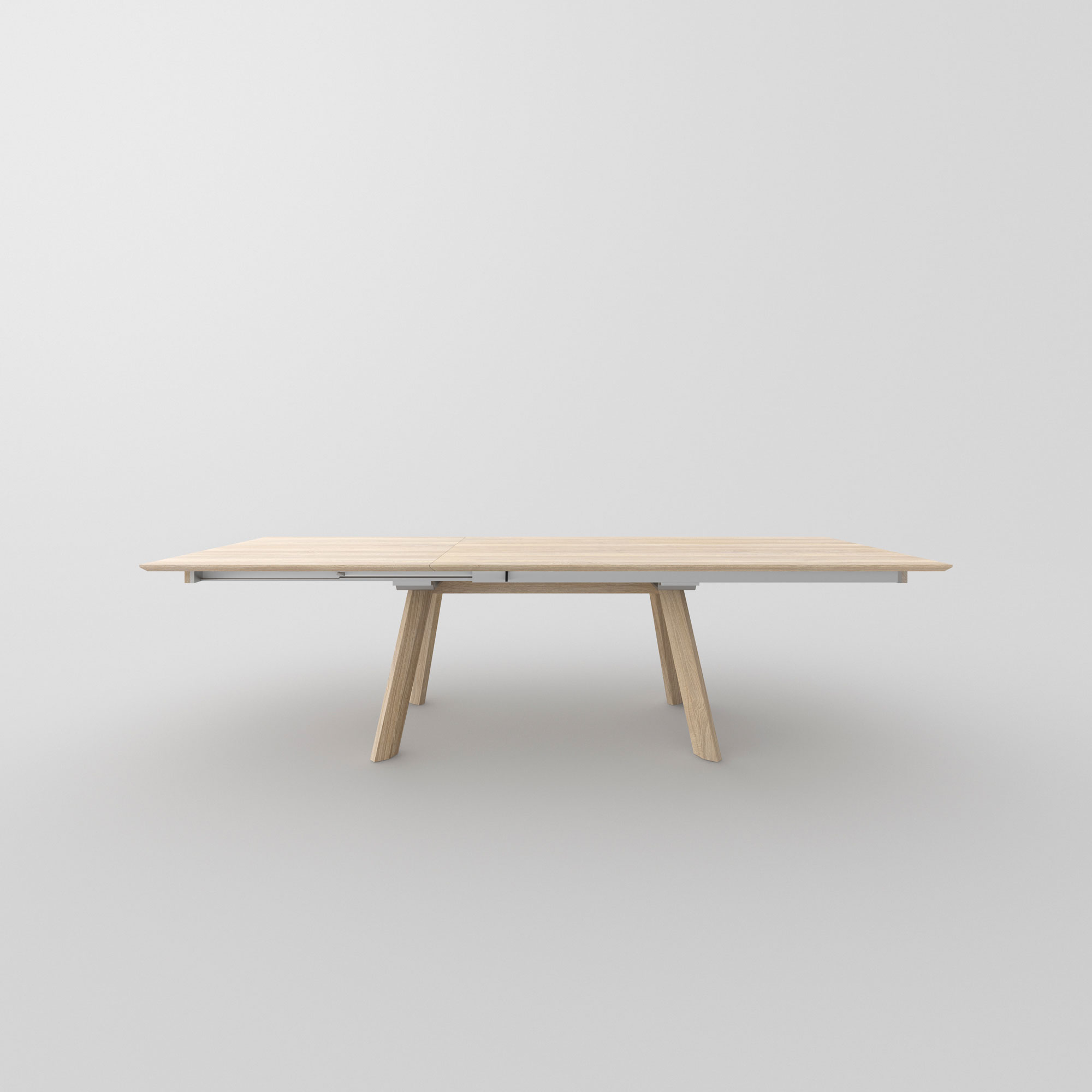 Extendable Designer Table RHOMBI BUTTERFLY cam2 custom made in solid wood by vitamin design