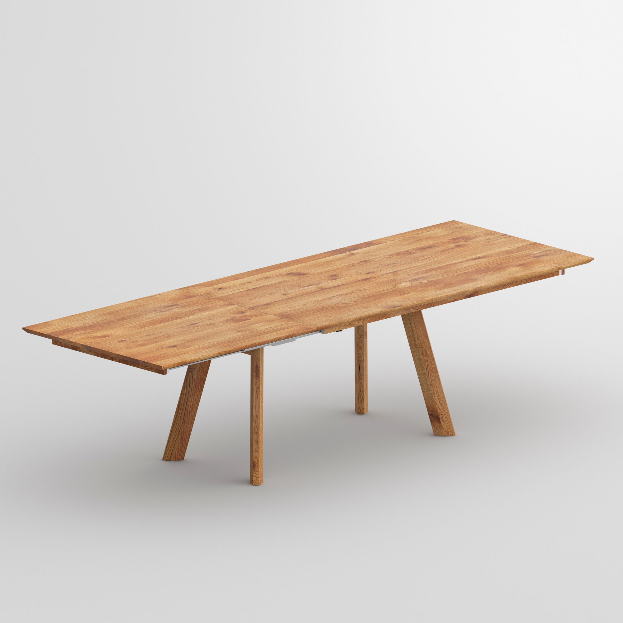 Extendable Designer Table RHOMBI BUTTERFLY cam3 custom made in solid wood by vitamin design