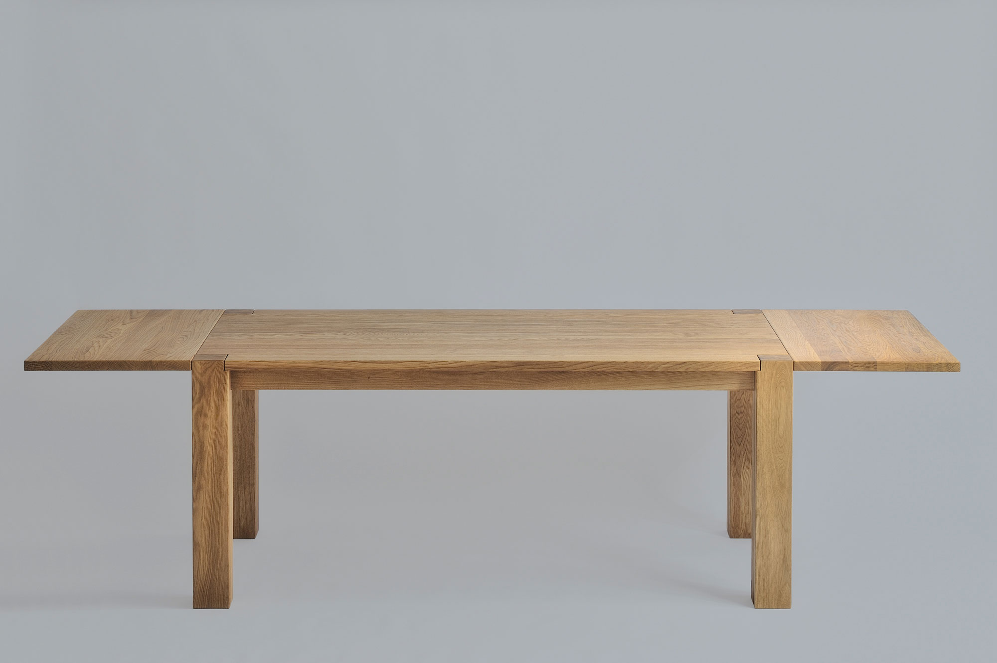 Rustic Oak Dining Table TAURUS 3 1344s custom made in solid wood by vitamin design
