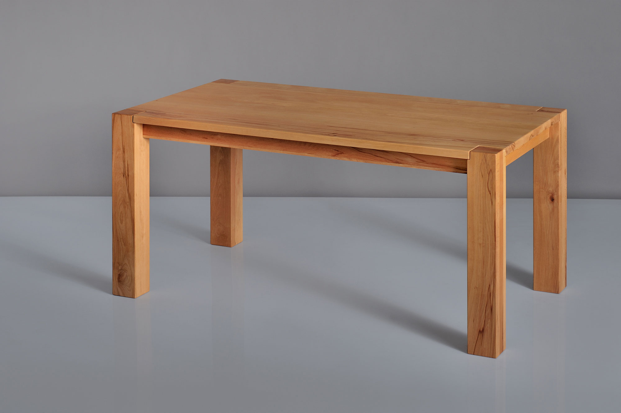 Rustic Oak Dining Table TAURUS 3 t3b11KBU1647 custom made in solid wood by vitamin design