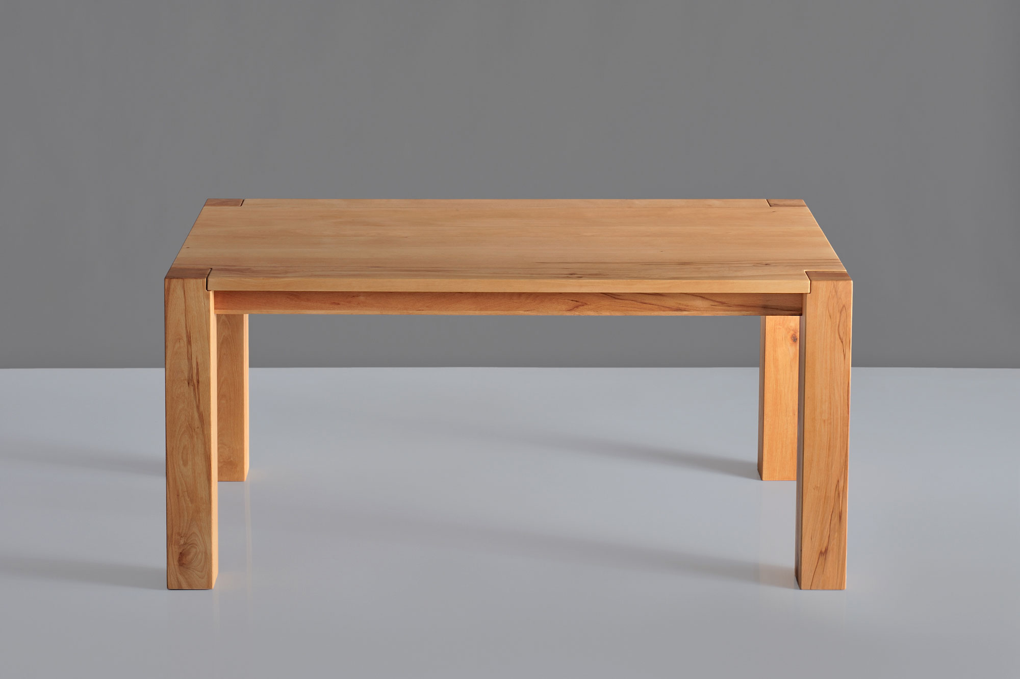 Rustic Oak Dining Table TAURUS 3 t3b11KBU1607 custom made in solid wood by vitamin design