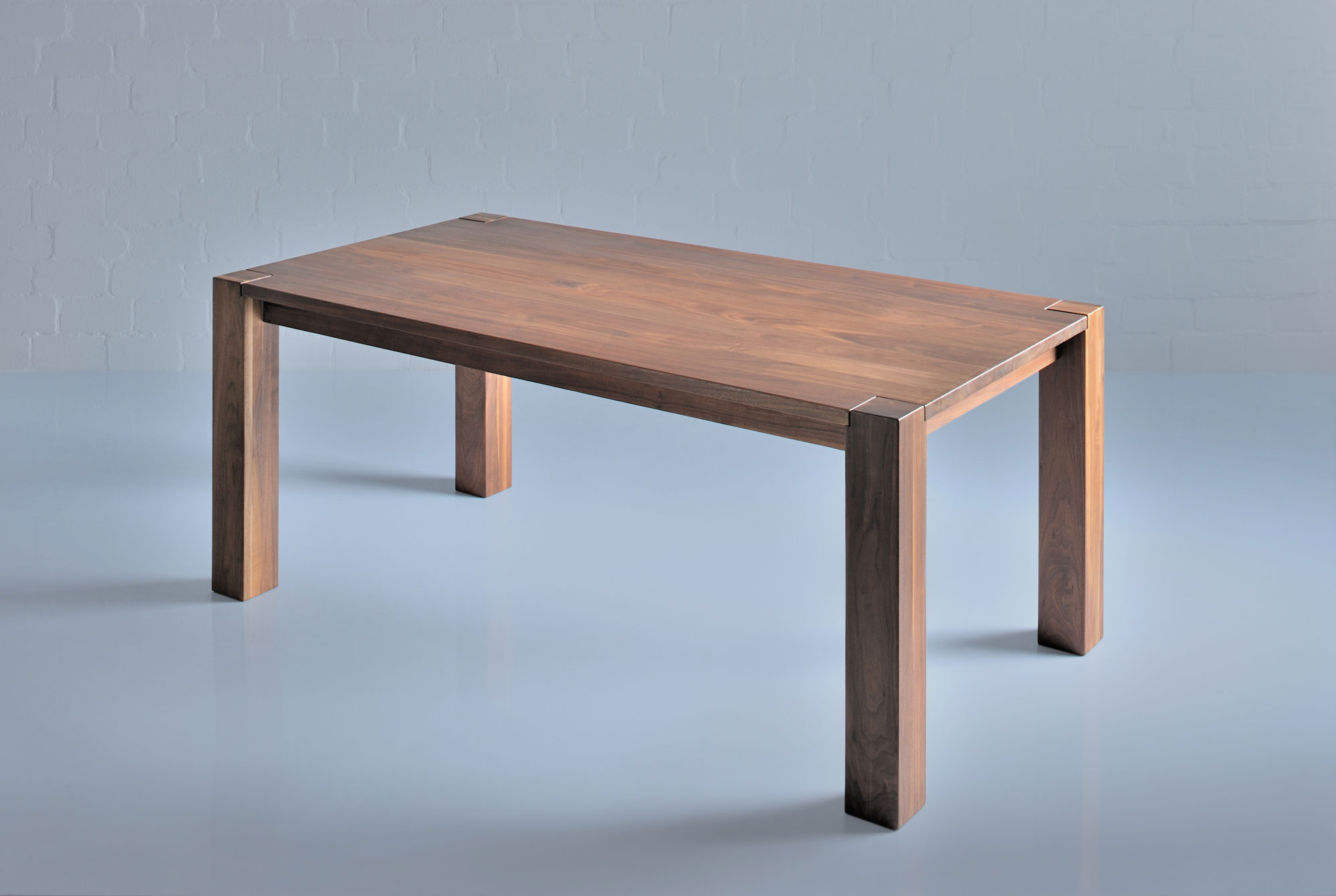 Rustic Oak Dining Table TAURUS 3 1165b custom made in solid wood by vitamin design