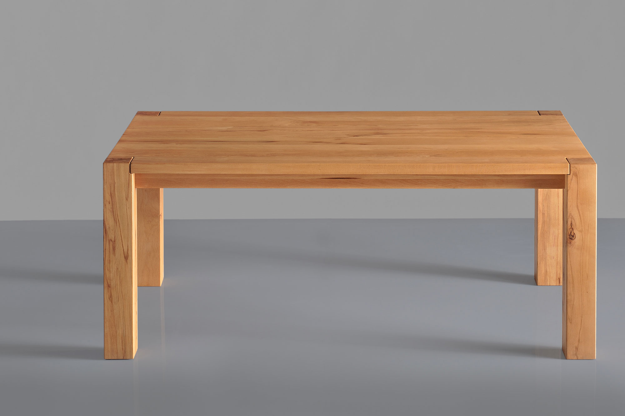 Rustic Oak Table TAURUS 4 B11X11 t4b11KBU1621 custom made in solid wood by vitamin design