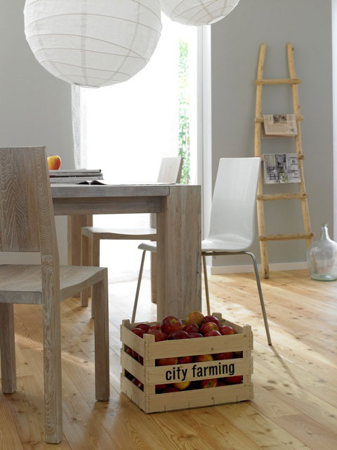 Rustic Solid Wood Table TAURUS 4 B14X14 79978 custom made in solid wood by vitamin design