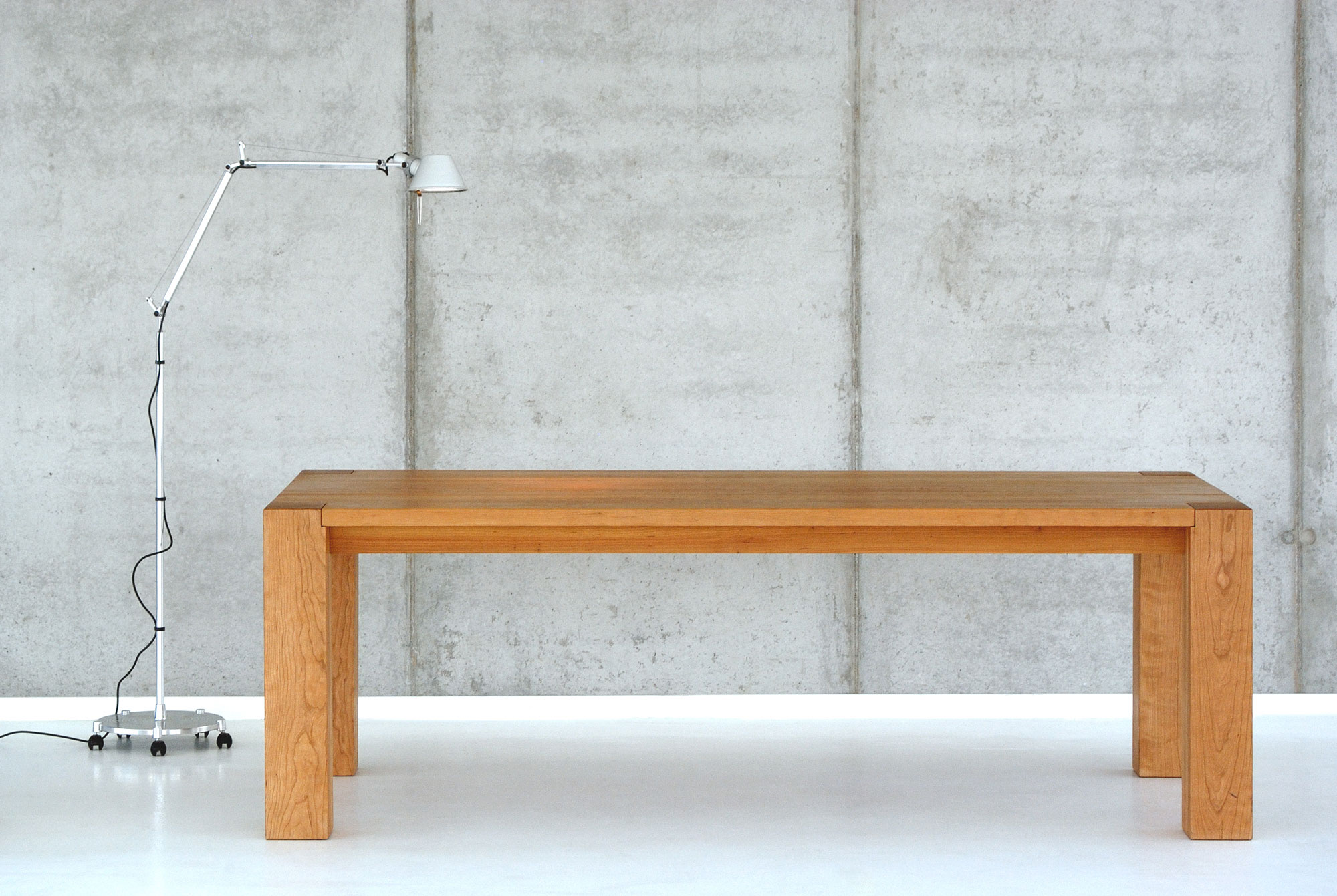 Rustic Solid Wood Table TAURUS 4 B14X14 0491 custom made in solid wood by vitamin design