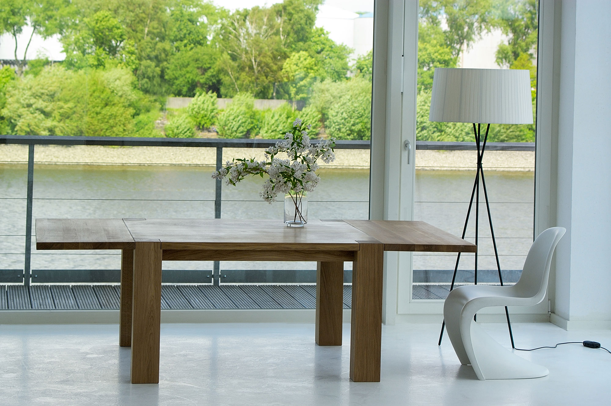 Rustic Solid Wood Table TAURUS 4 B14X14 1729 custom made in solid wood by vitamin design