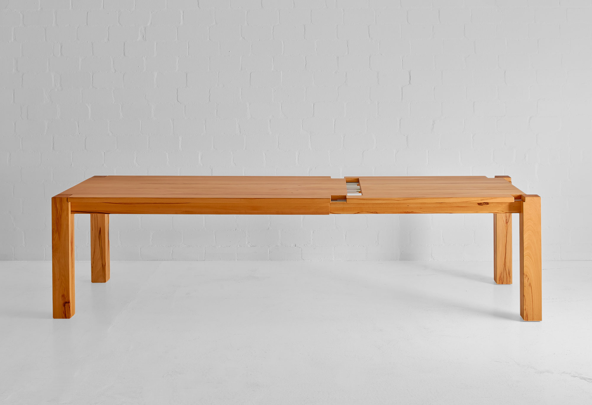 Extendable Rustic Dining Table TAURUS BUTTERFLY work custom made in solid wood by vitamin design