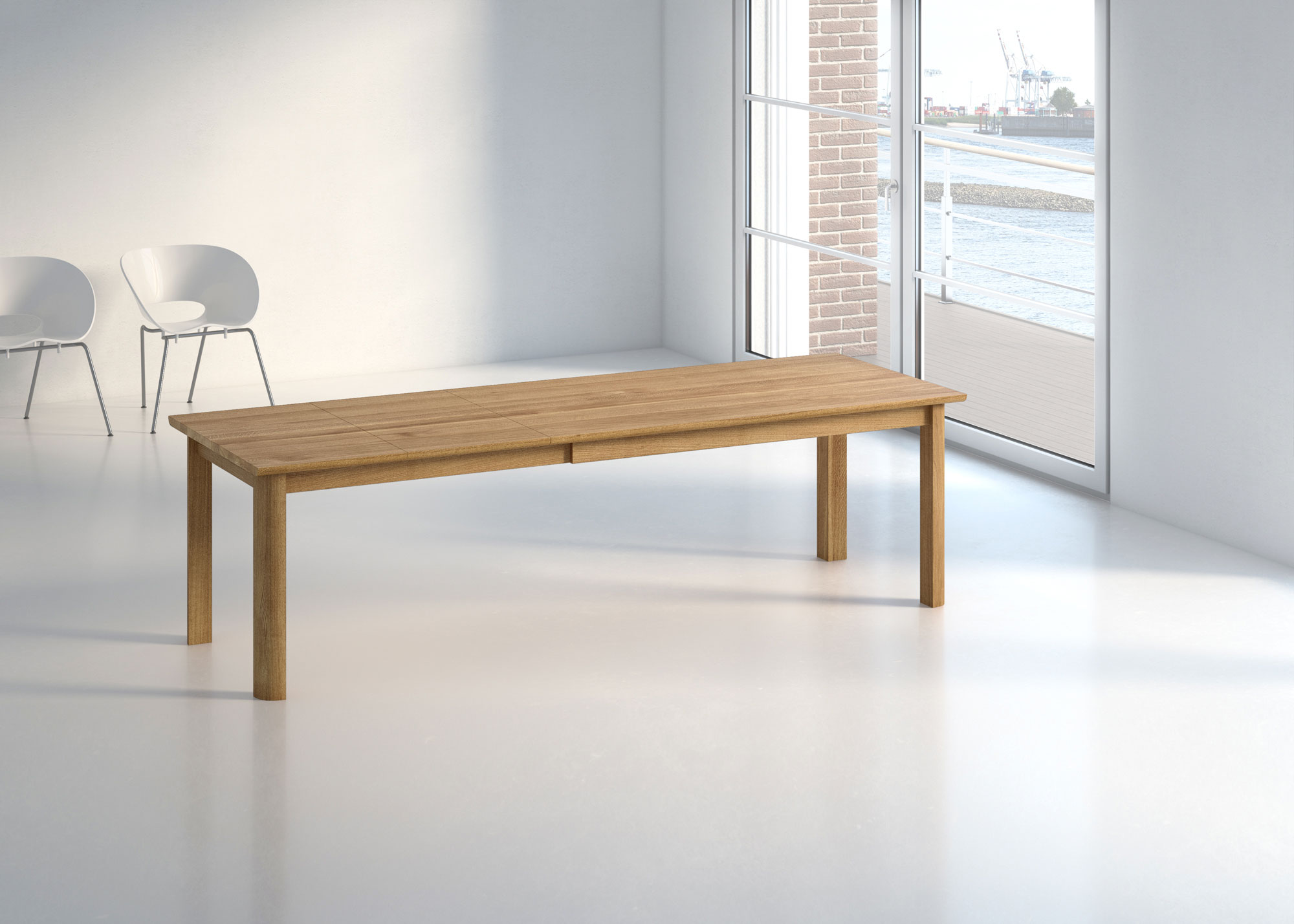 Extendable Dining Table VIVUS BUTTERFLY int-pk custom made in solid wood by vitamin design