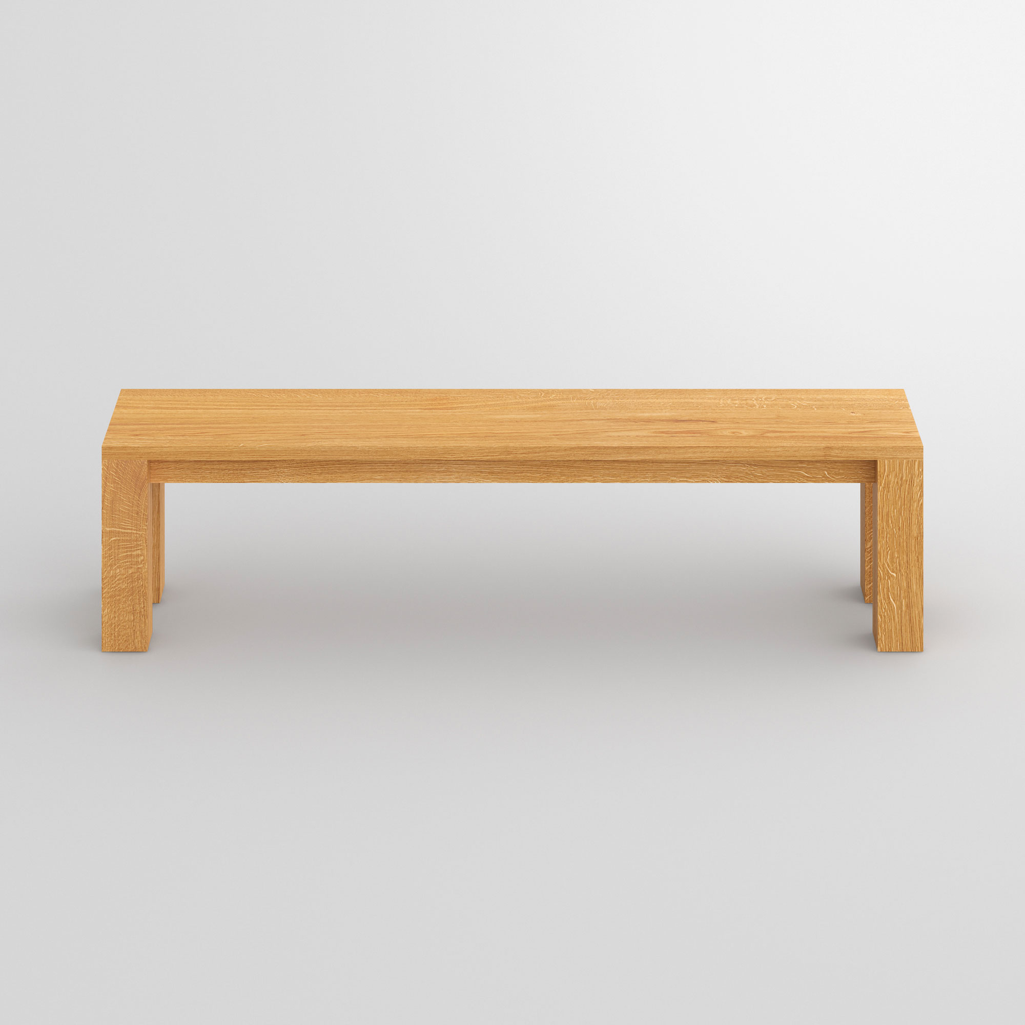 Rustic Wooden Bench CUBUS 3 cam2 custom made in solid wood by vitamin design