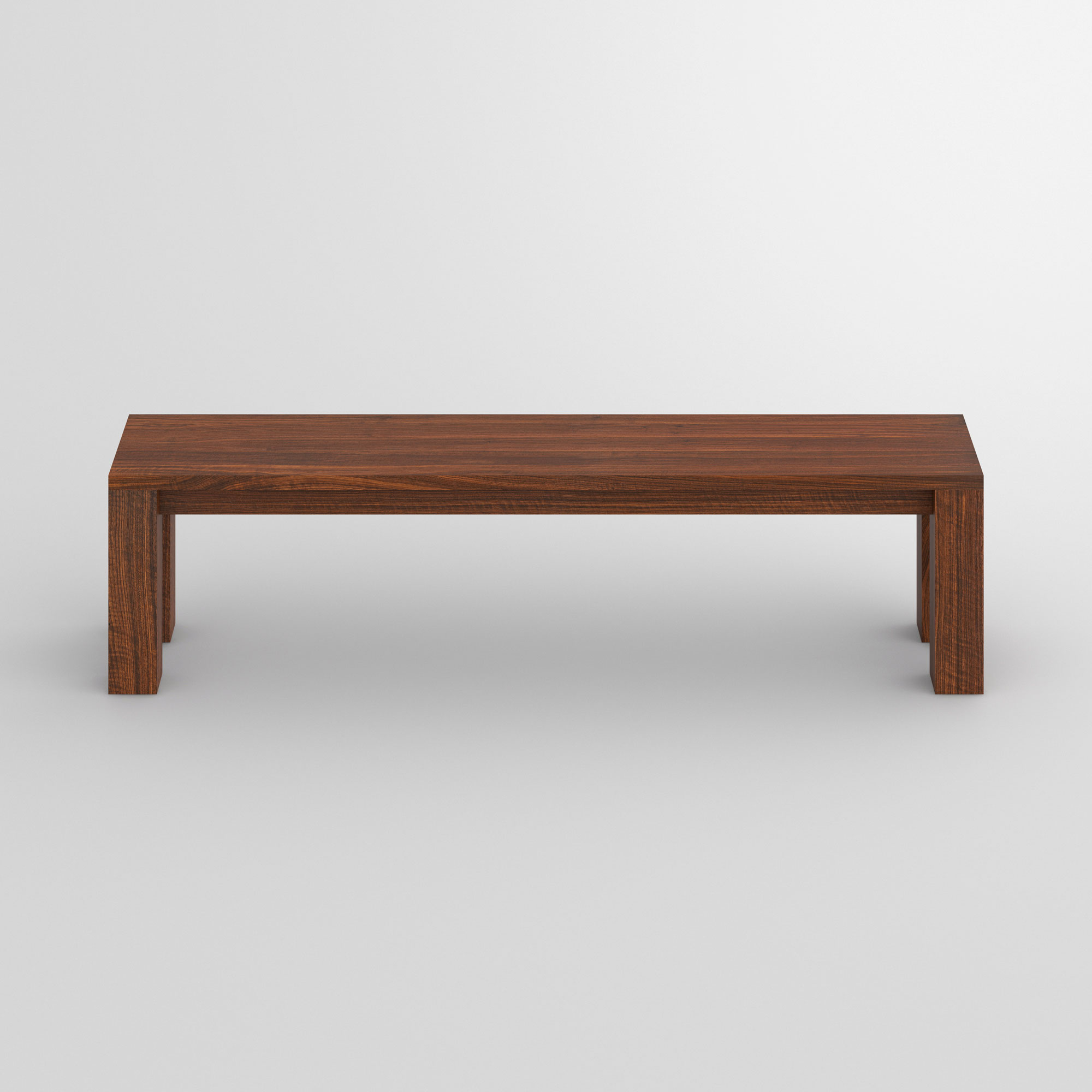 Rustic Wooden Bench CUBUS 3 cam2 custom made in solid wood by vitamin design
