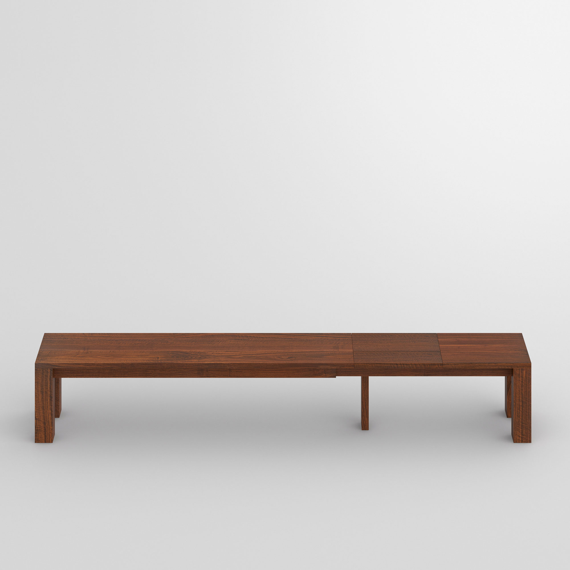 Extendable Bench CUBUS EP 3 cam2 custom made in solid wood by vitamin design