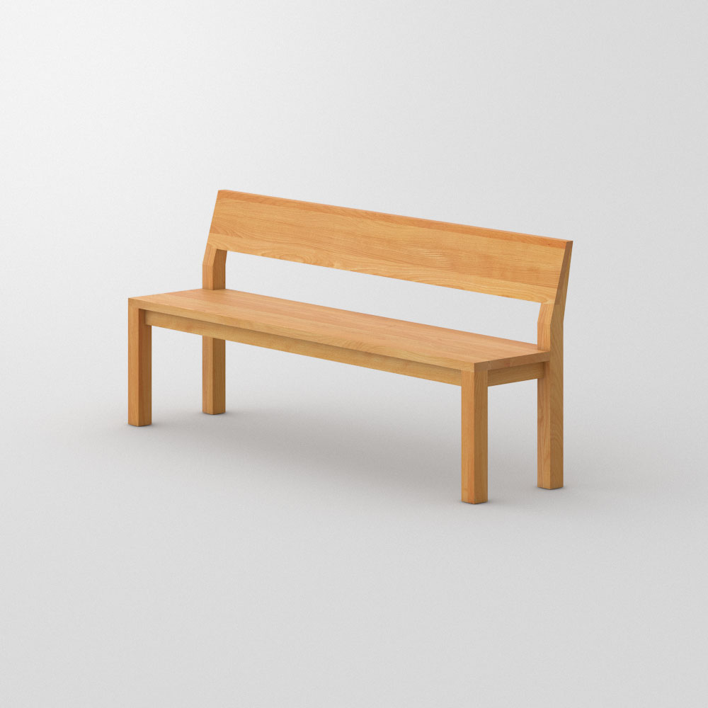 Bench With Backrest Cubus Rl Vitamin Design