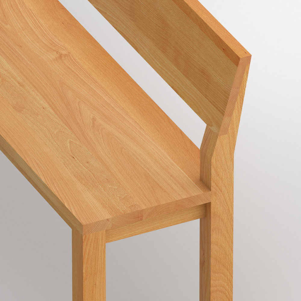 Bench with Backrest CUBUS RL | vitamin design