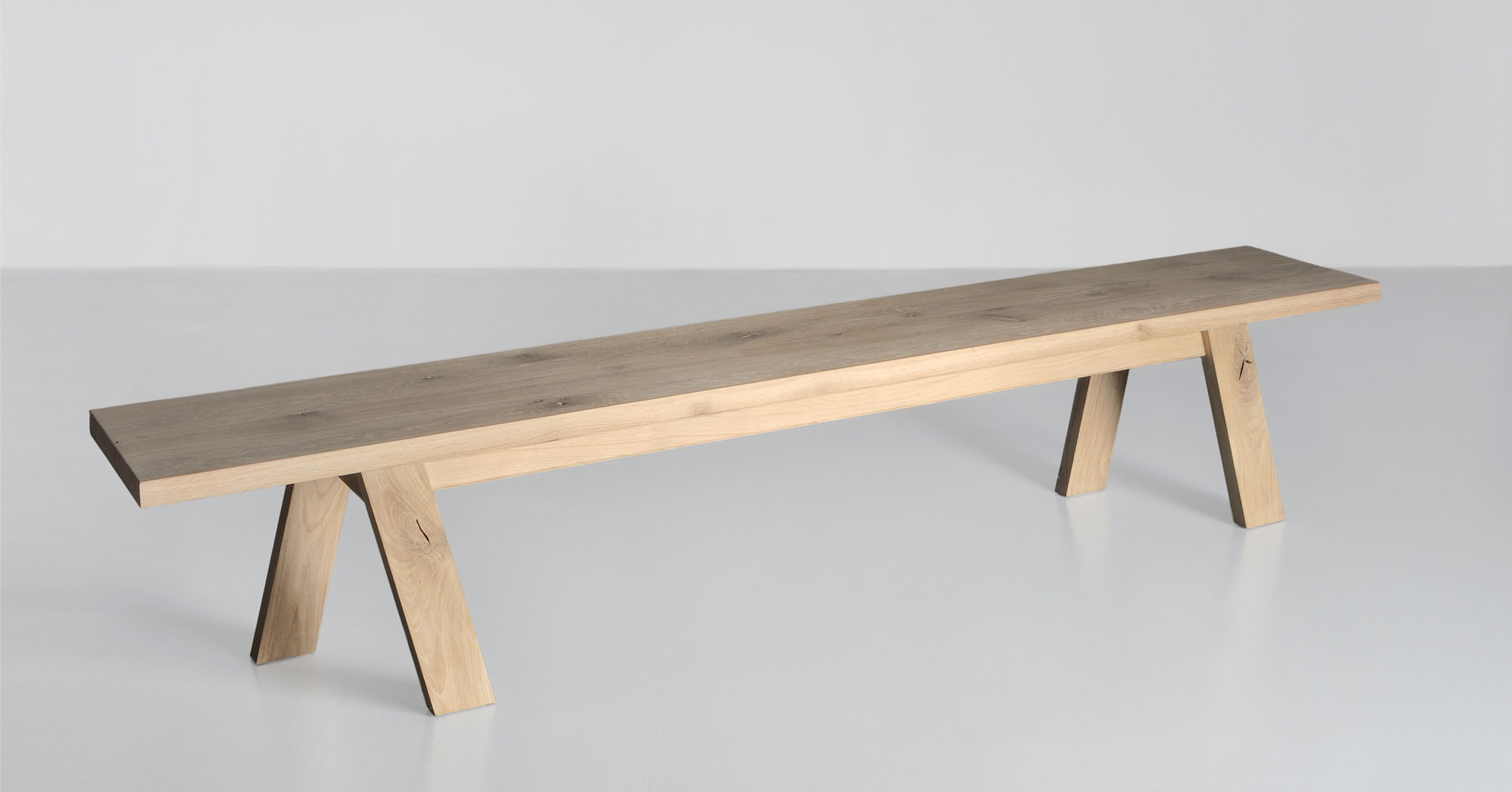 Unique Designer Bench GO 4213 custom made in solid wood by vitamin design