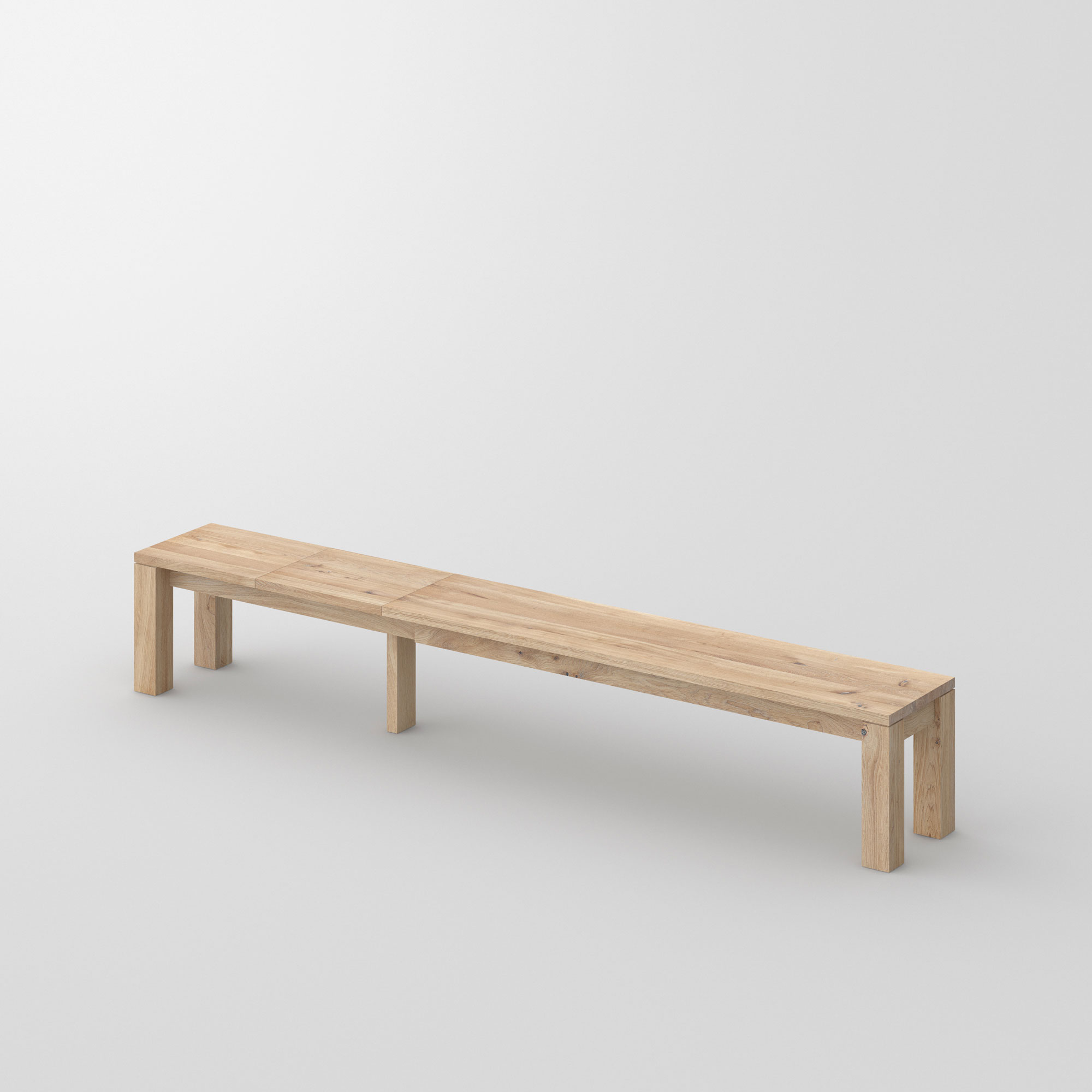 Pull-out Wood Bench LIVING EP cam1 custom made in solid wood by vitamin design