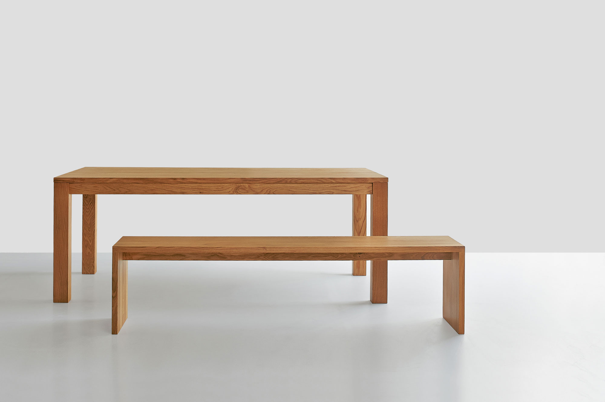 Solid Wood Bench MENA 3 1010 custom made in solid wood by vitamin design