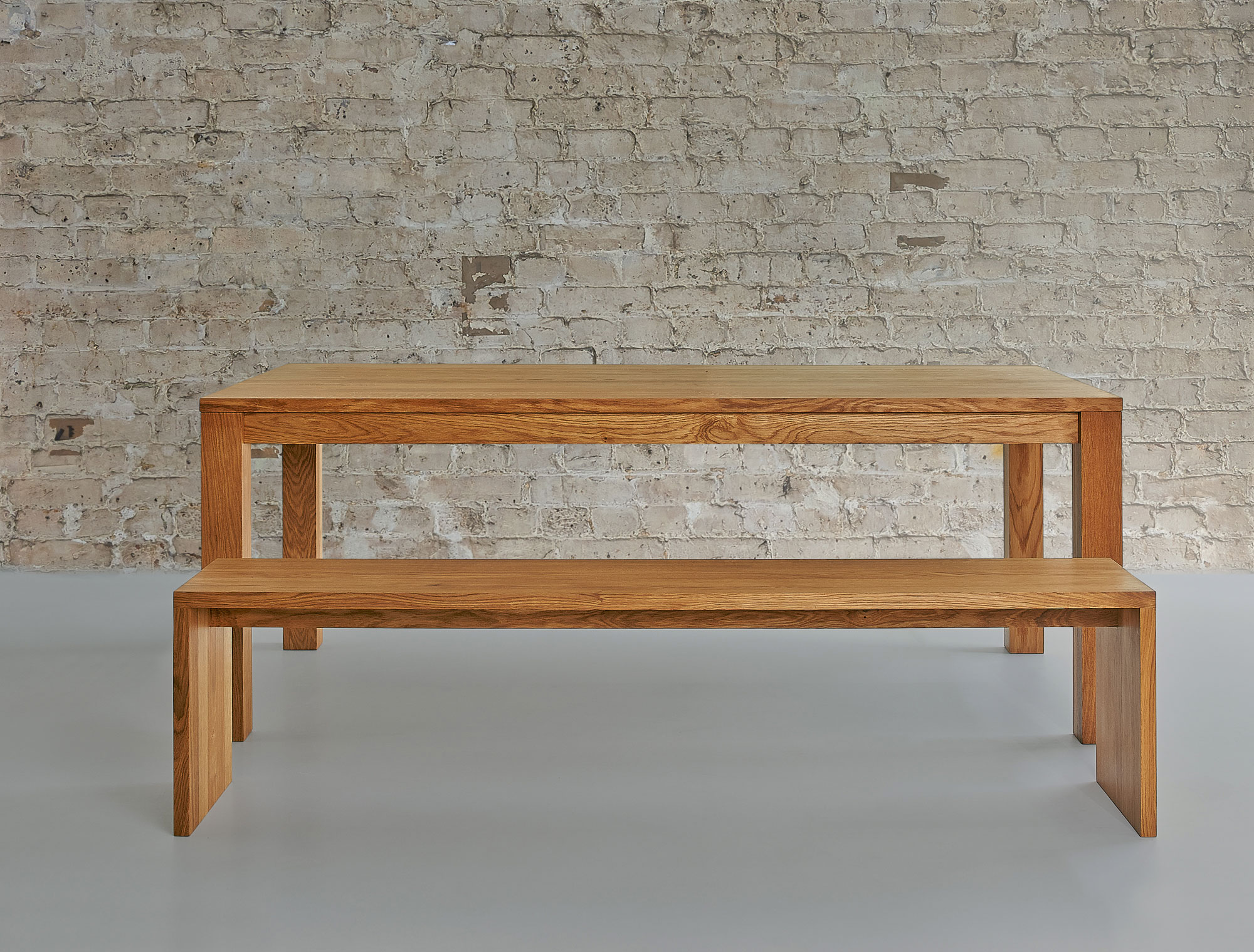 Solid Wood Bench MENA 3 1019 custom made in solid wood by vitamin design