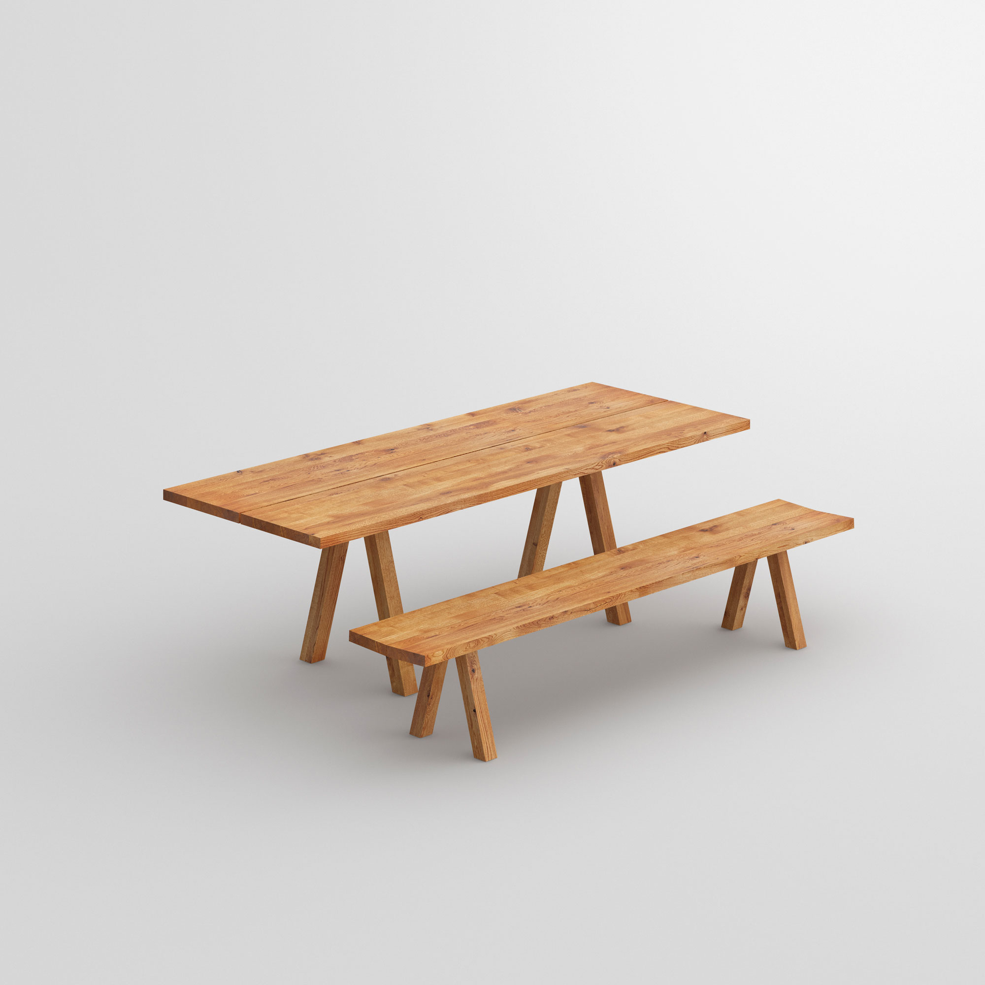 Tree Trunk Bench PAPILIO BASIC cam1 custom made in solid wood by vitamin design