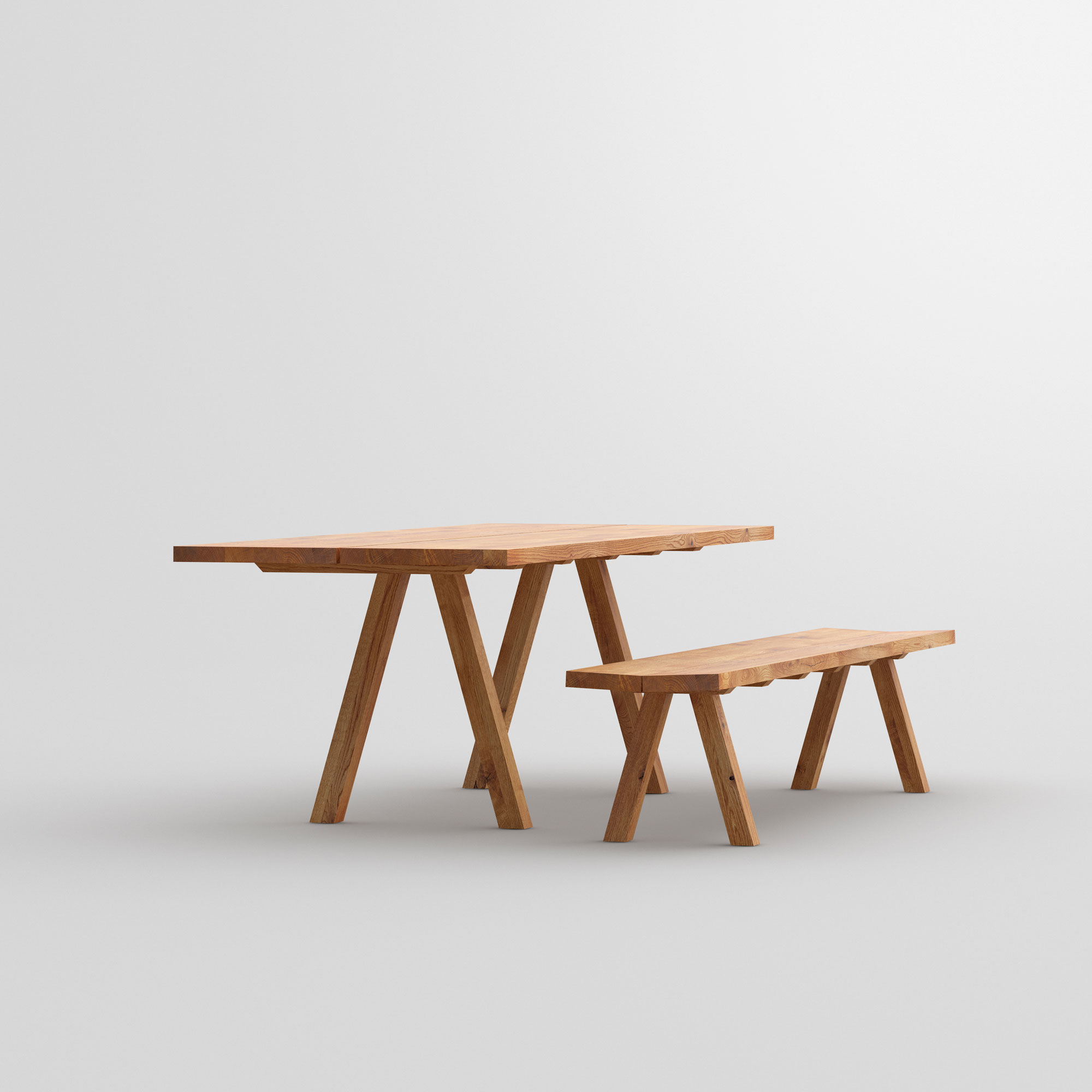 Tree Trunk Bench PAPILIO BASIC cam3 custom made in solid wood by vitamin design