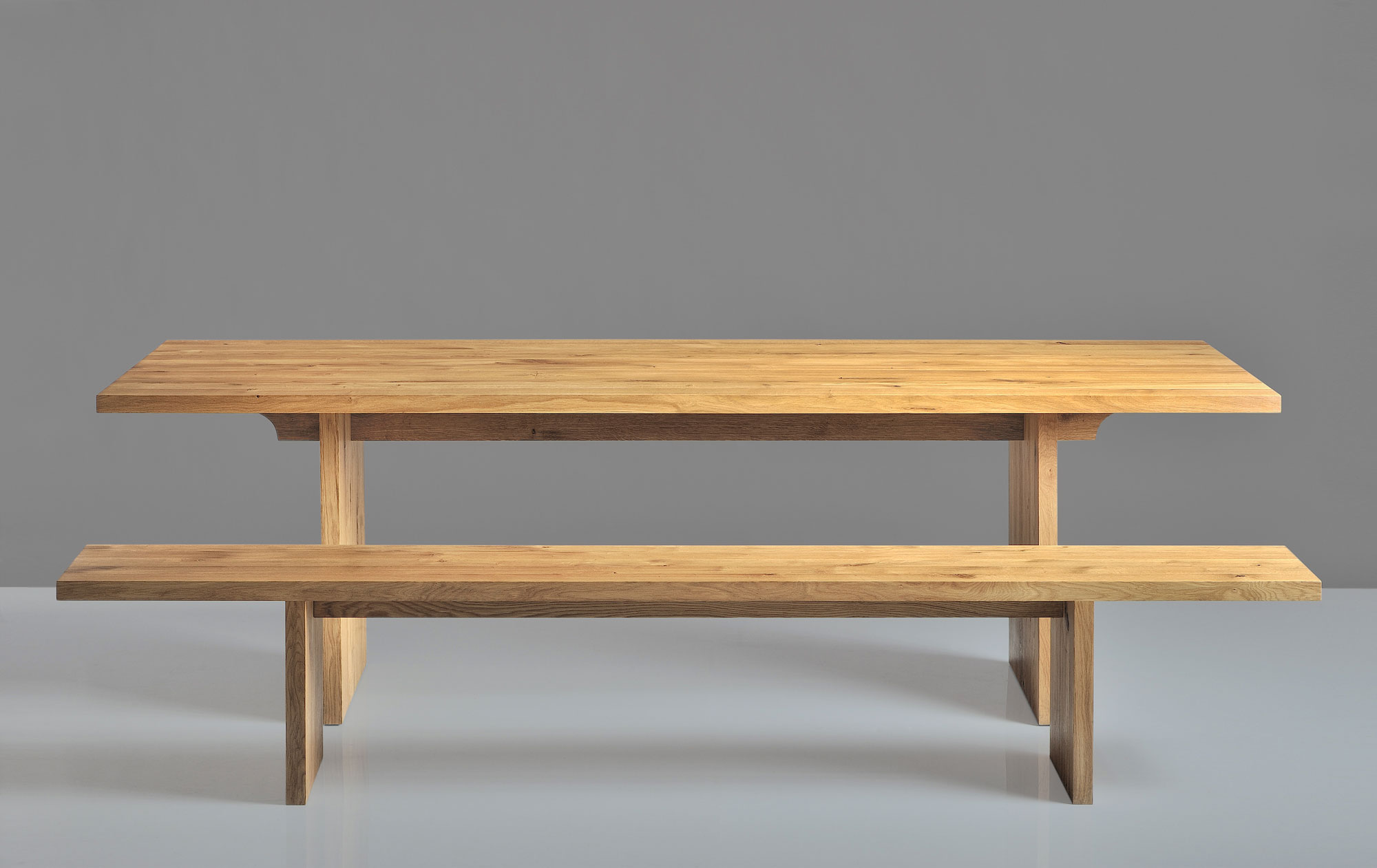 Solid Wood Bench SAGA 1422A custom made in solid wood by vitamin design