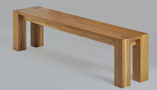 Rustic Solid Wood Bench TAURUS 4 B14X14 1336sA custom made in solid wood by vitamin design