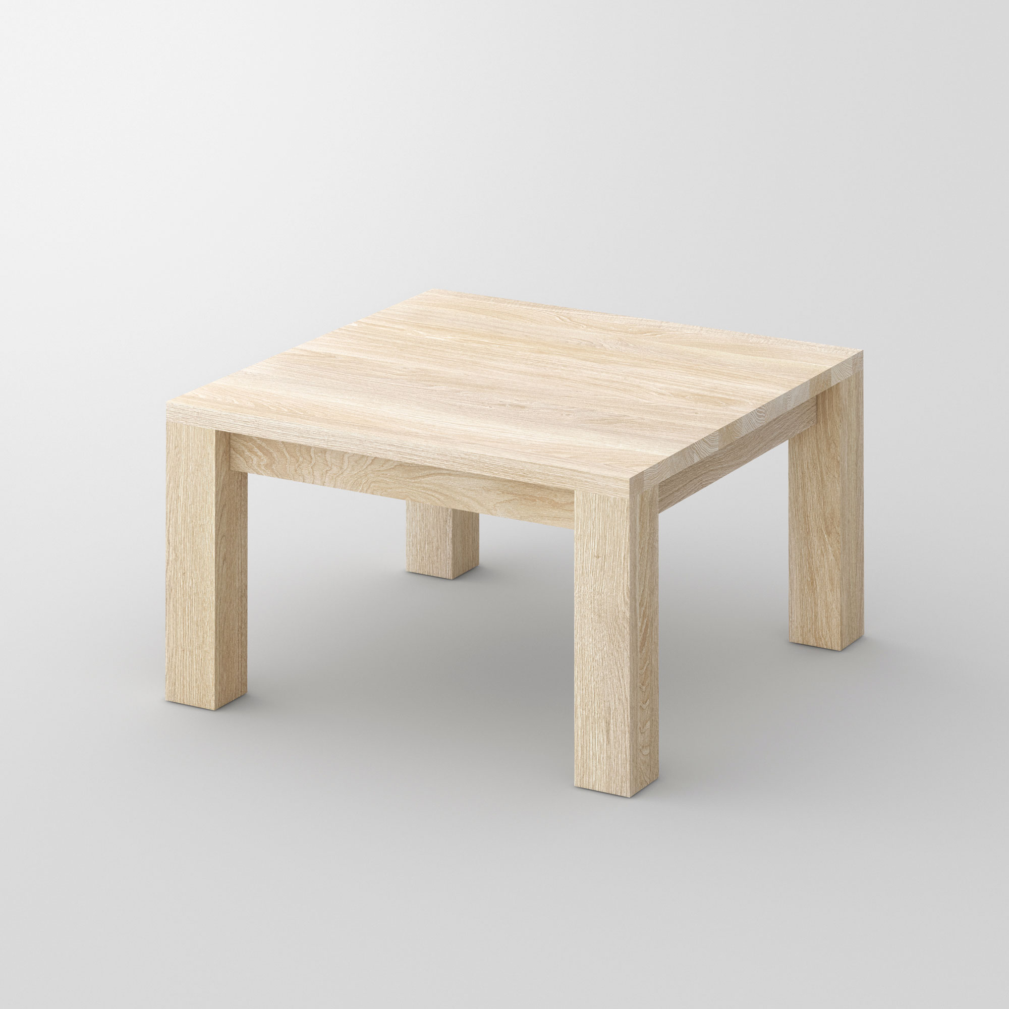 Coffee Table in Oak CUBUS cam1 custom made in solid wood by vitamin design