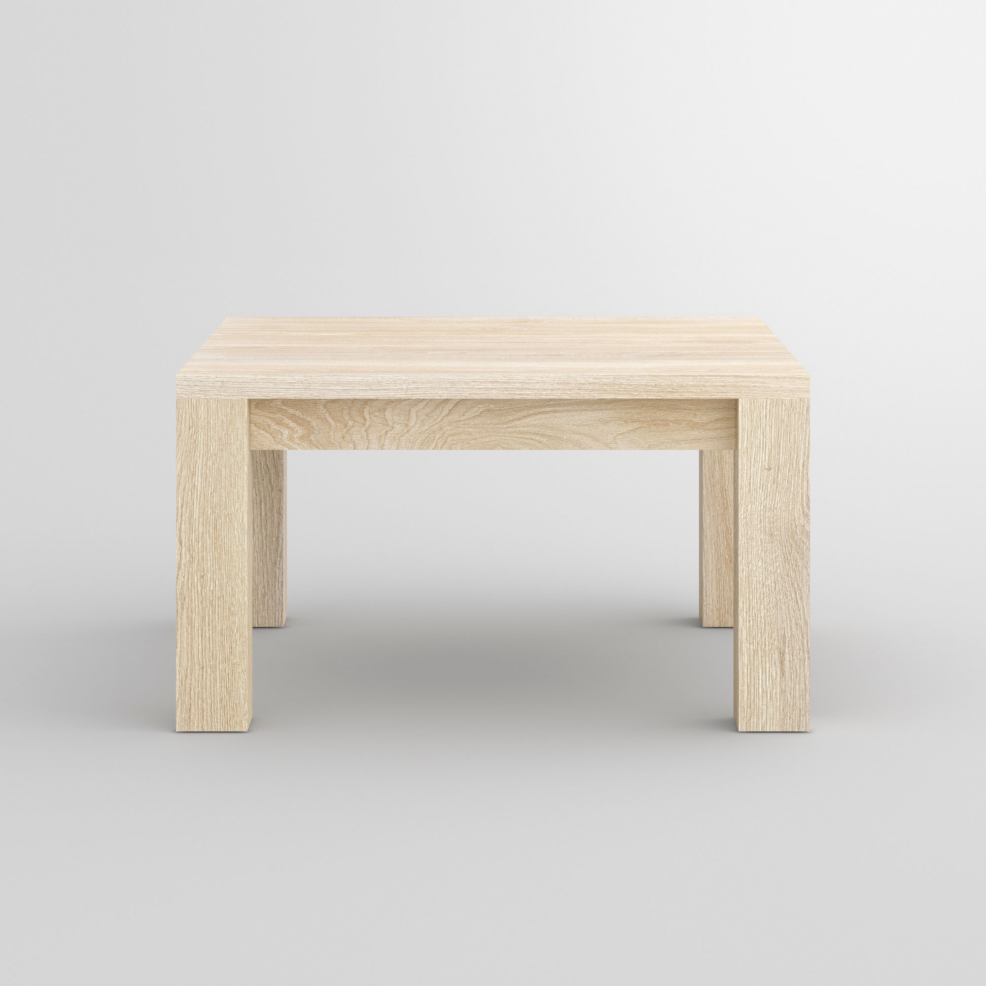 Coffee Table in Oak CUBUS cam2 custom made in solid wood by vitamin design