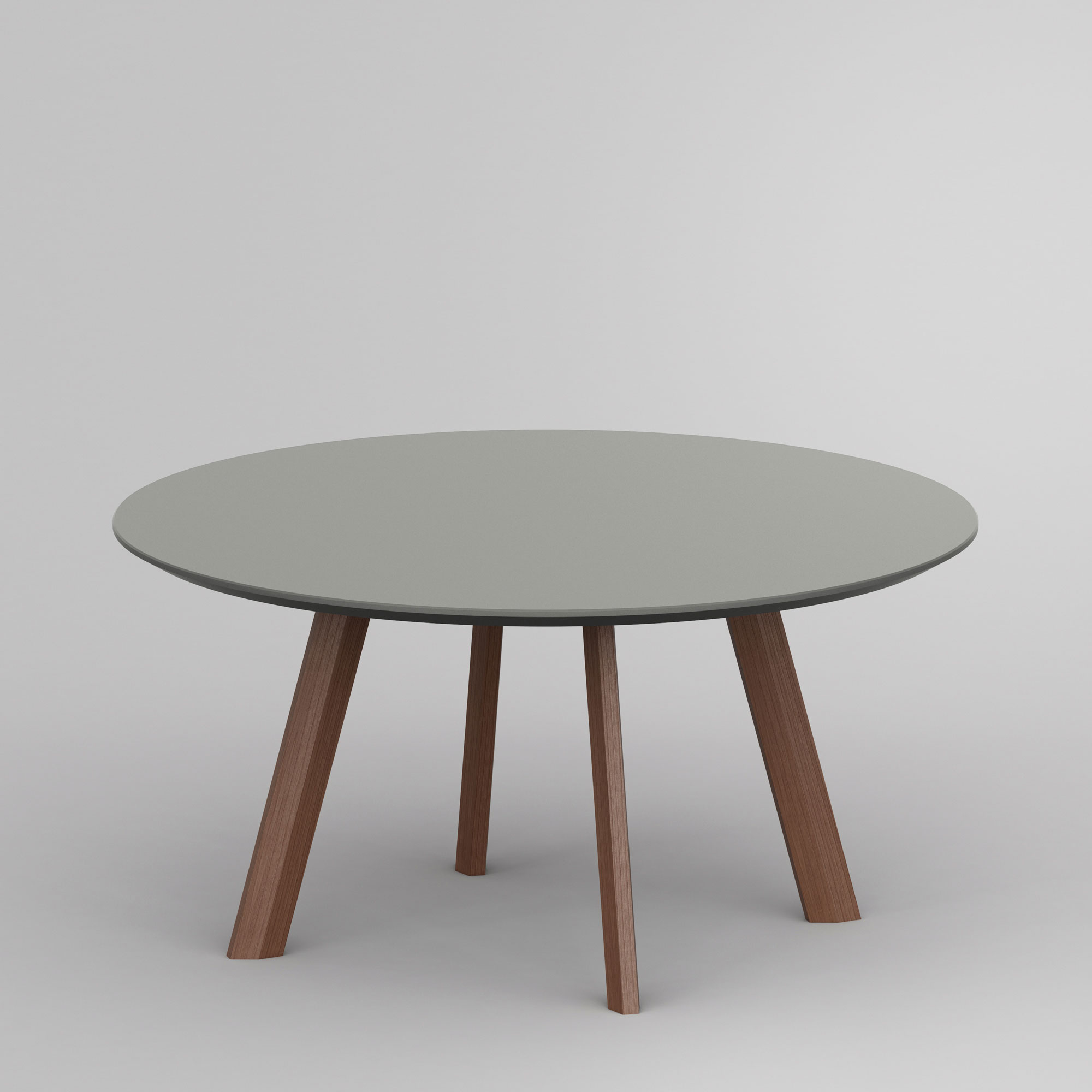 Round Coffee Table Linoleum RHOMBI ROUND LINO cam2 custom made in solid wood by vitamin design