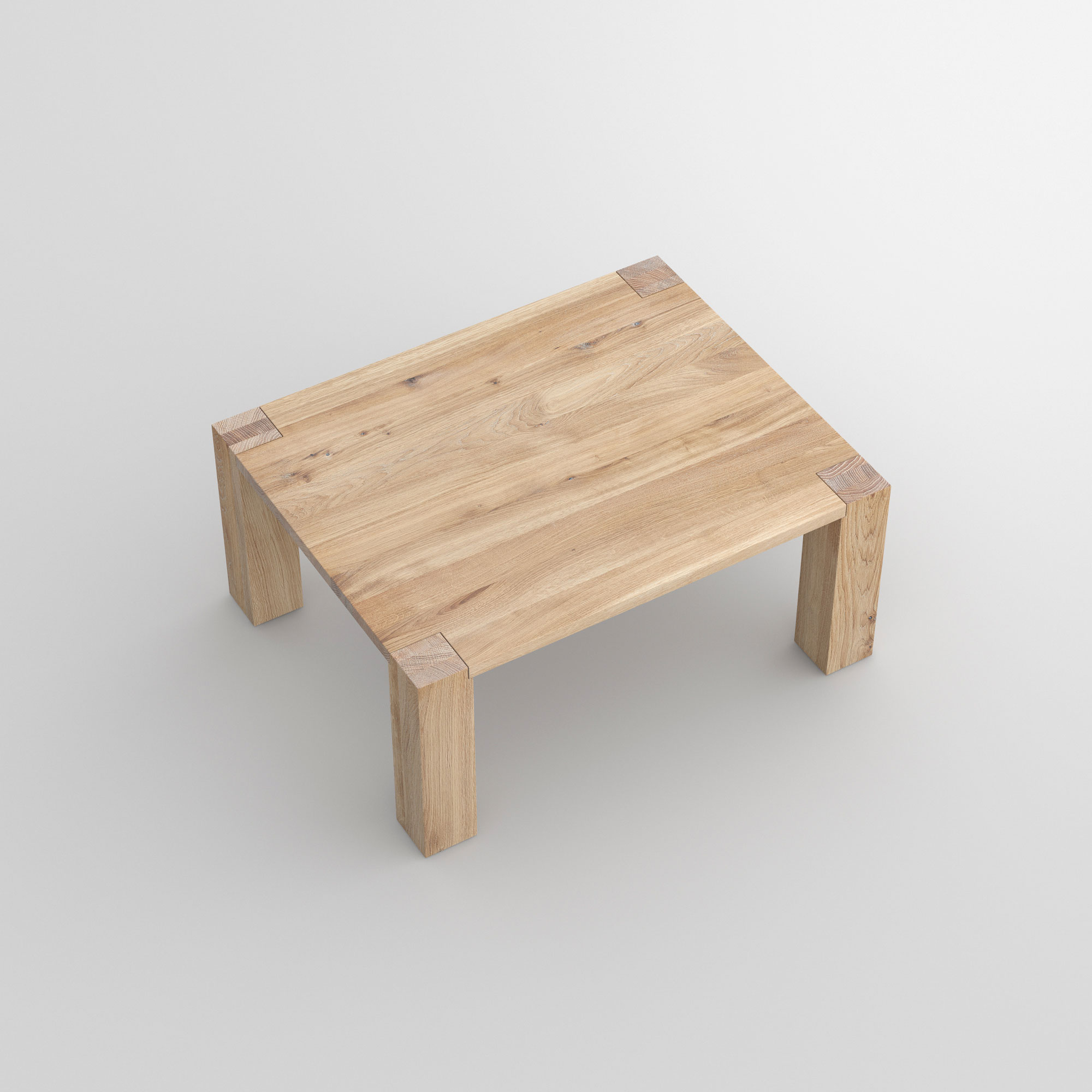 Coffee Table Rustic TAURUS 3 cam3 custom made in solid wood by vitamin design