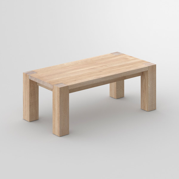 Rustic Oak Coffee Table TAURUS 4 B11X11 cam2 custom made in solid wood by vitamin design