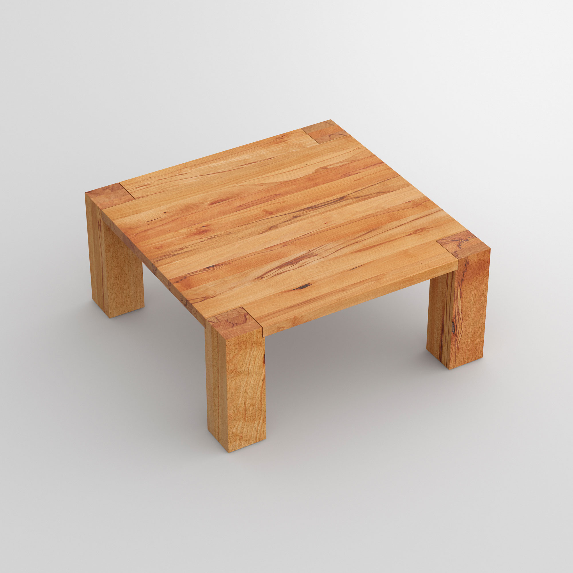 Solid Wood Coffee Table TAURUS 4 B14X14 cam3 custom made in solid wood by vitamin design