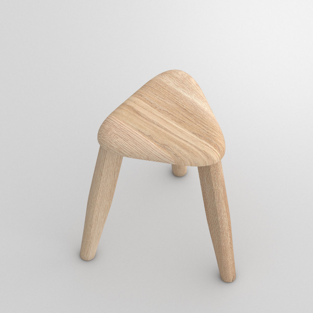 Triangle Wood Stool AETAS SPACE | vitamin design