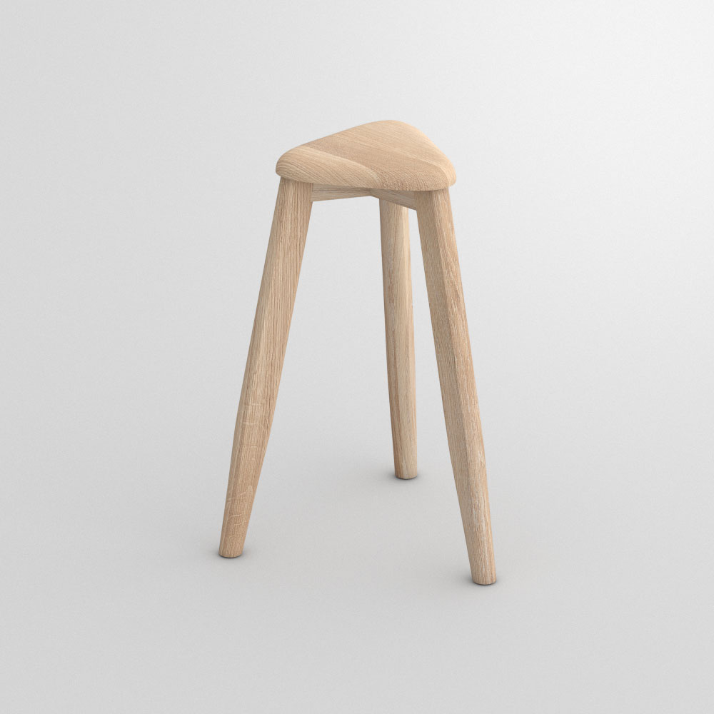 Triangle Wood Stool AETAS SPACE | vitamin design