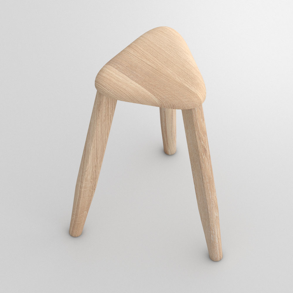 Triangle Wood Stool AETAS SPACE | vitamin design