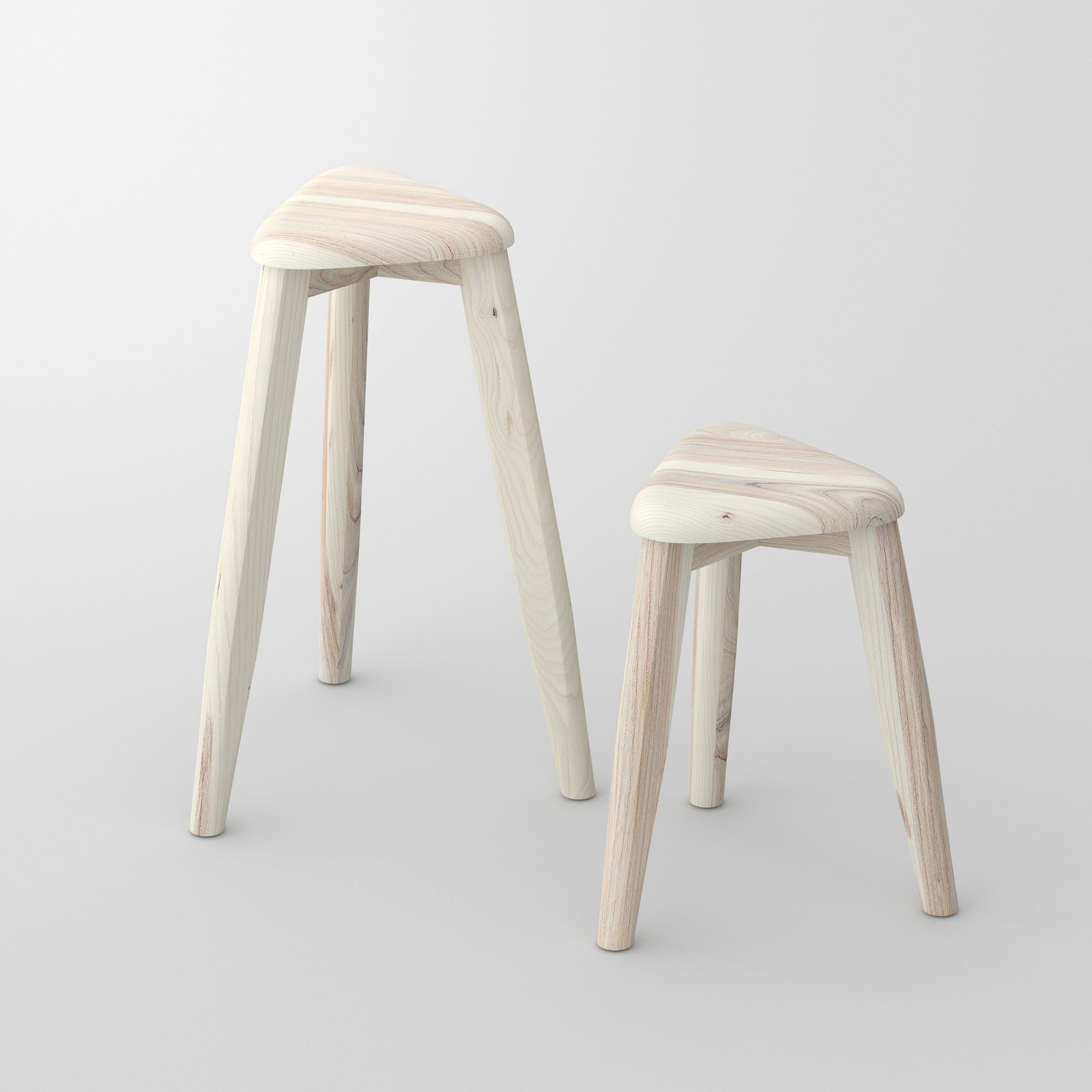 Triangle Wood Stool AETAS SPACE | vitamin design