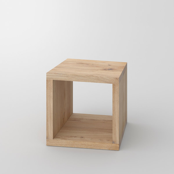 Multifunctional Stool MENA B 4 custom made in solid wood by vitamin design